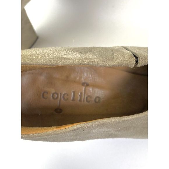 Coclico Womens Gray Suede Bootie Peep‎ Toe Piran Size 39 Made in Spain - Picture 8 of 9